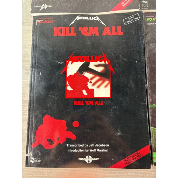 Metallica Guitar Tab Book Lot of 4 Master of Puppets, Black Album, Kill ’Em All - Picture 5 of 10